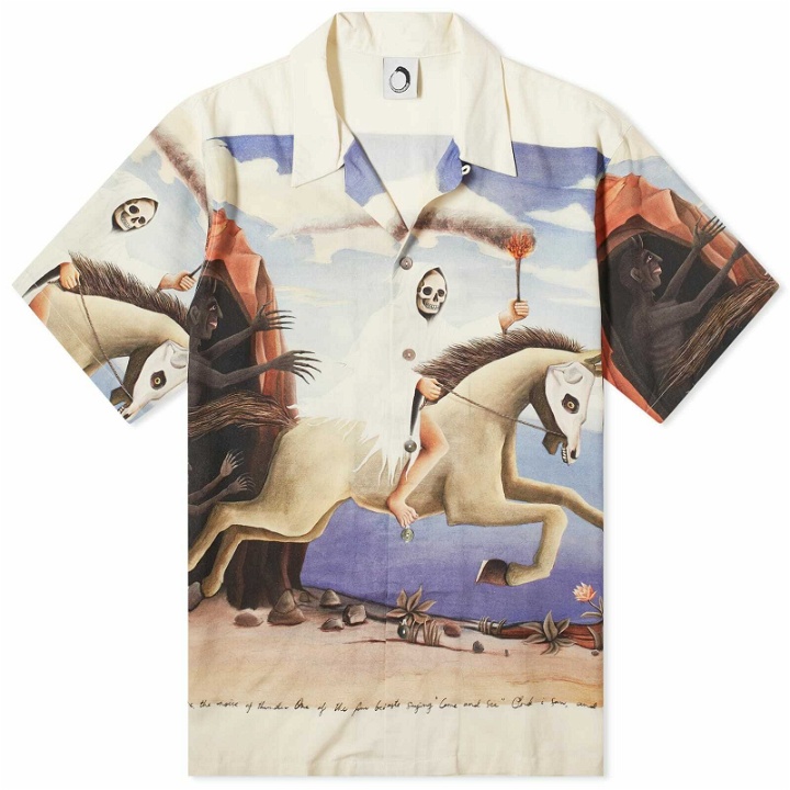 Photo: Endless Joy Men's Pale Horse Border Vacation Shirt in Multi