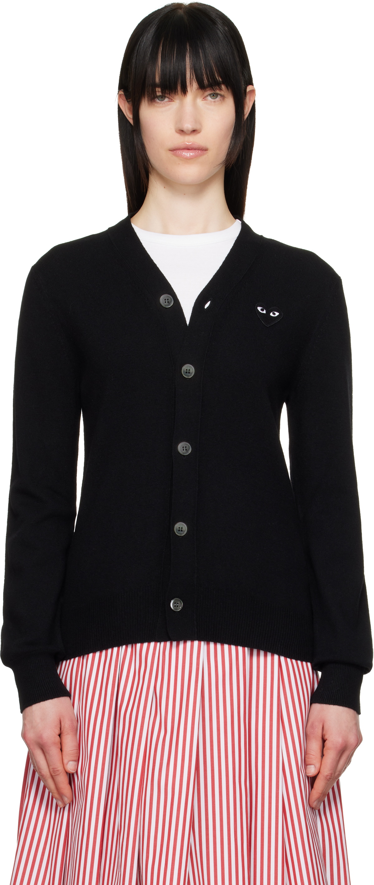 COMME des GARÇONS PLAY Black Heart Cardigan