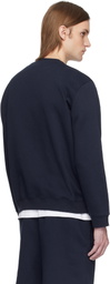 SKIMS Navy Fleece Lounge Classic Sweatshirt