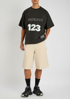 Honor The Gift Gears Woven Cotton Shorts Cream