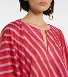 Dries Van Noten - Striped cotton voile kaftan