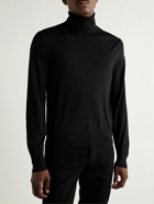 TOM FORD - Cashmere and Silk-Blend Rollneck Sweater - Black