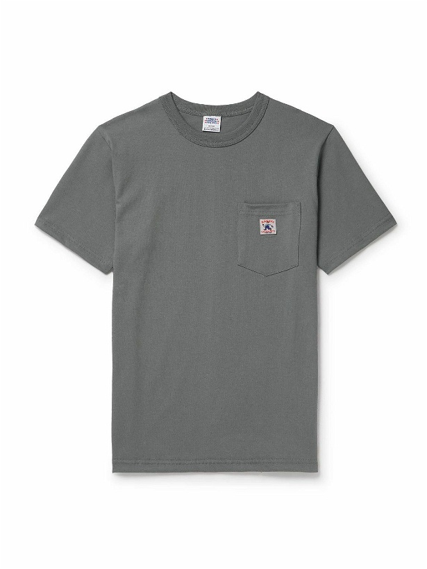 Photo: Randy's Garments - Logo-Appliquéd Cotton-Jersey T-Shirt - Gray