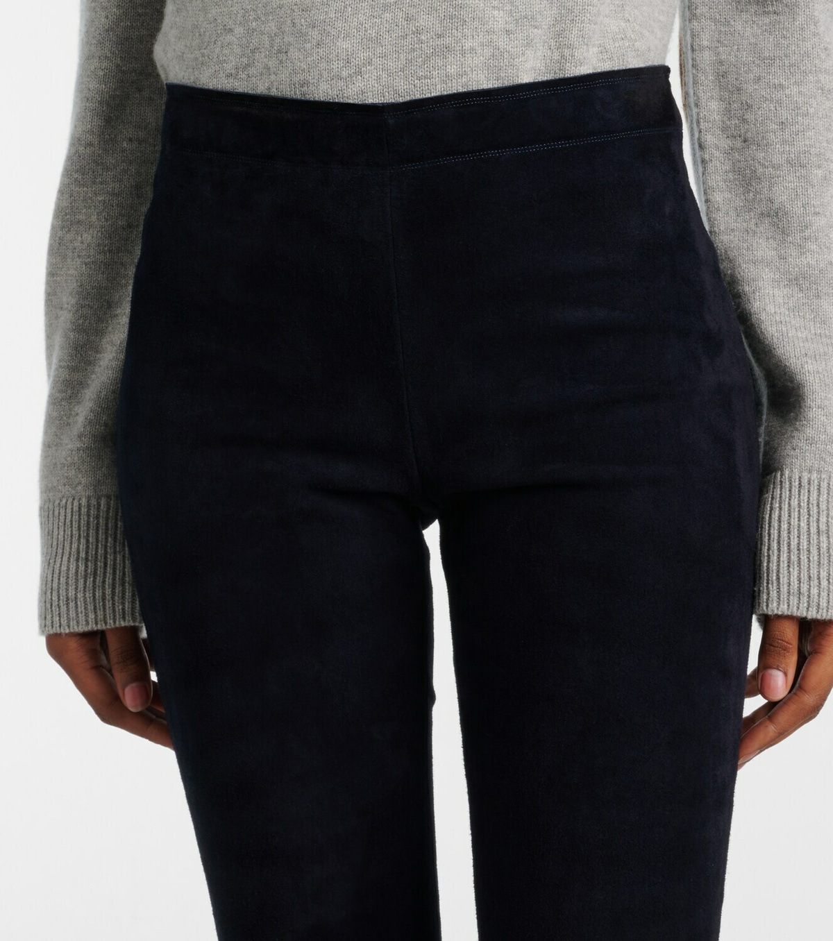 Stouls Carolyn mid-rise suede leggings