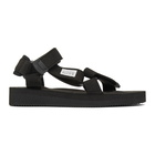 Suicoke Black DEPA-ECS Sandals