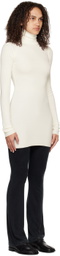 ÉTERNE Off-White Long Sleeve Minidress