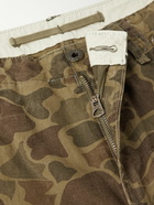 Polo Ralph Lauren - Tapered Appliquéd Camouflage-Print Cotton-Canvas Cargo Trousers - Green