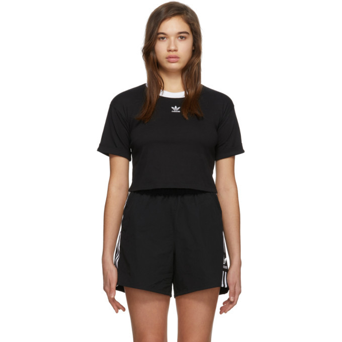 Photo: adidas Originals Black Logo Crop Top