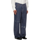 MM6 Maison Margiela Navy Wide-Leg jeans