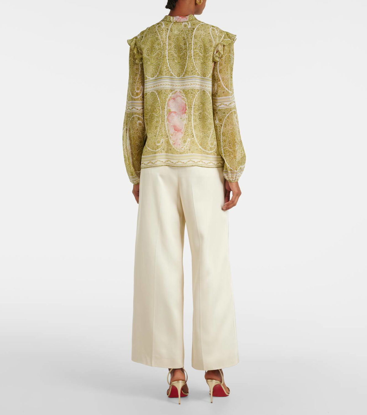 Giambattista Valli Printed silk georgette blouse