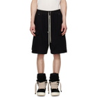 Rick Owens DRKSHDW Black Tower Creatch Cargo Pods Shorts
