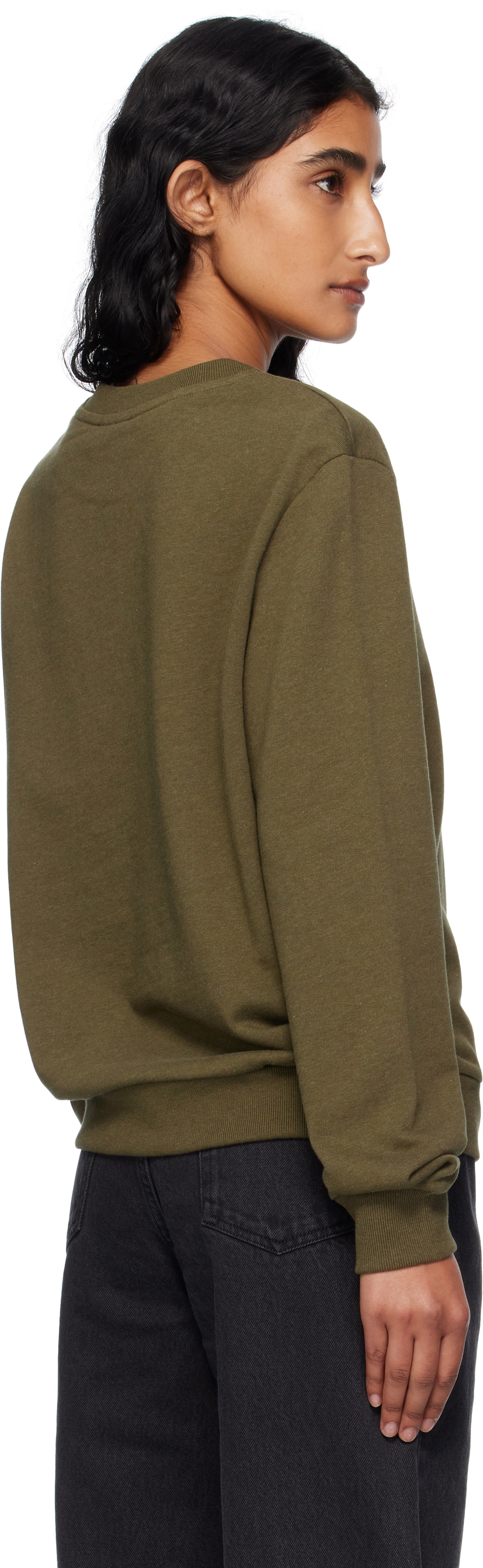 A.P.C. Khaki Standard 'Rue Madame' Sweatshirt