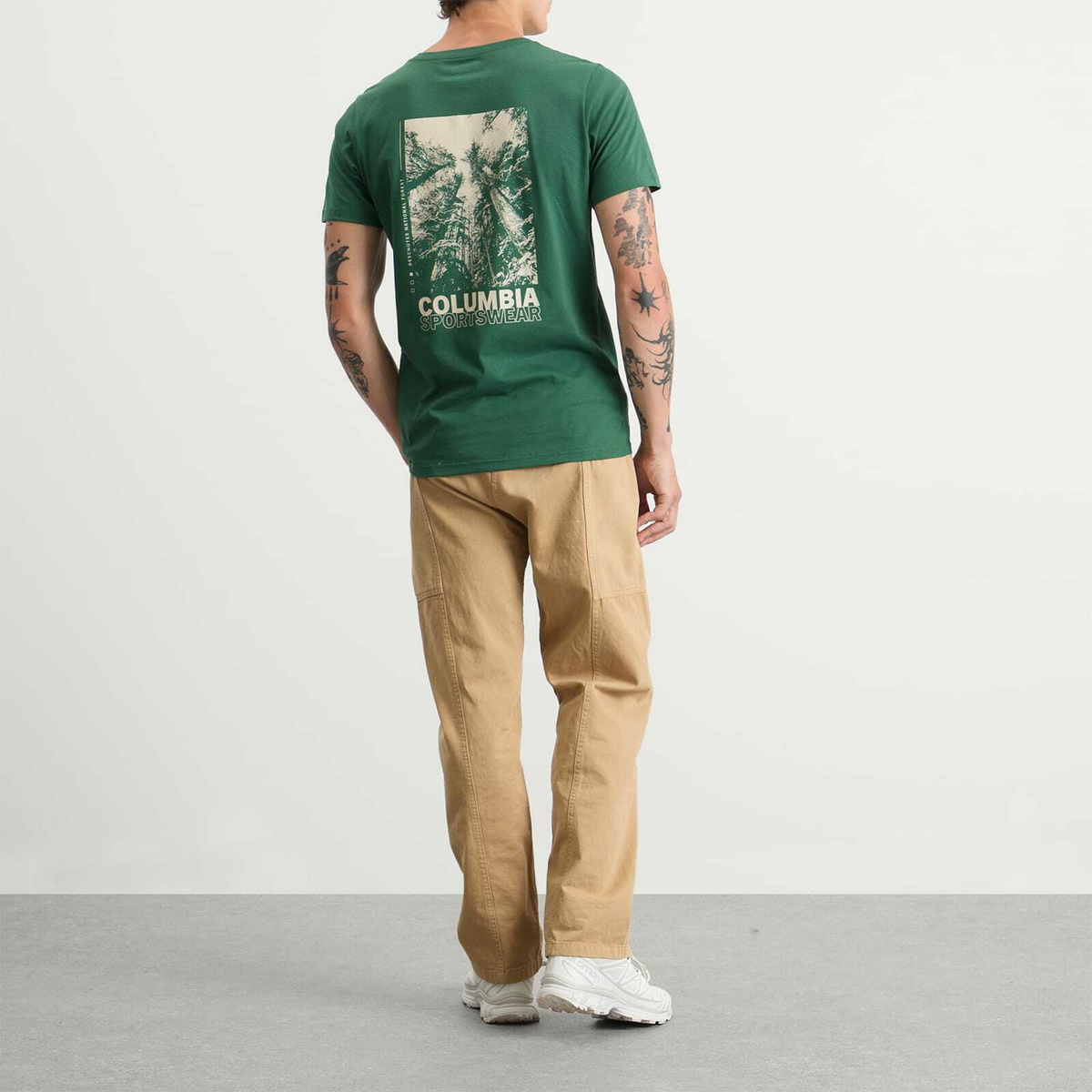 Columbia Men's Rapid Ridge™ Back Graphic T-Shirt II in Rain Forest