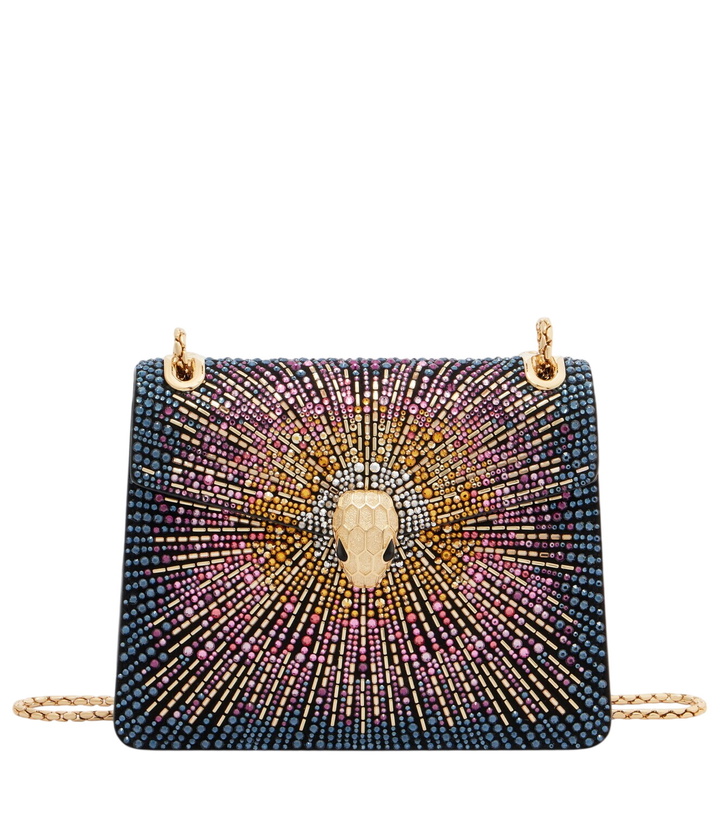 Photo: Bvlgari Serpenti Forever Small suede shoulder bag