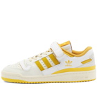 Adidas Forum 84 Low Sneakers in White/Hazy Yellow