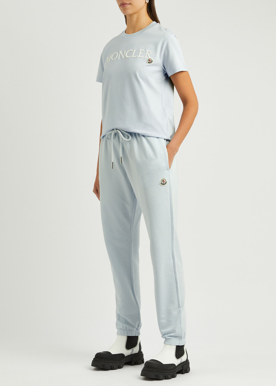 【MONCLER】Pearl-Embroideredロゴ・コットンTシャツ 0400021498969_WHITE?wid=600&