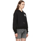 Off-White Black Lips Cropped Hoodie