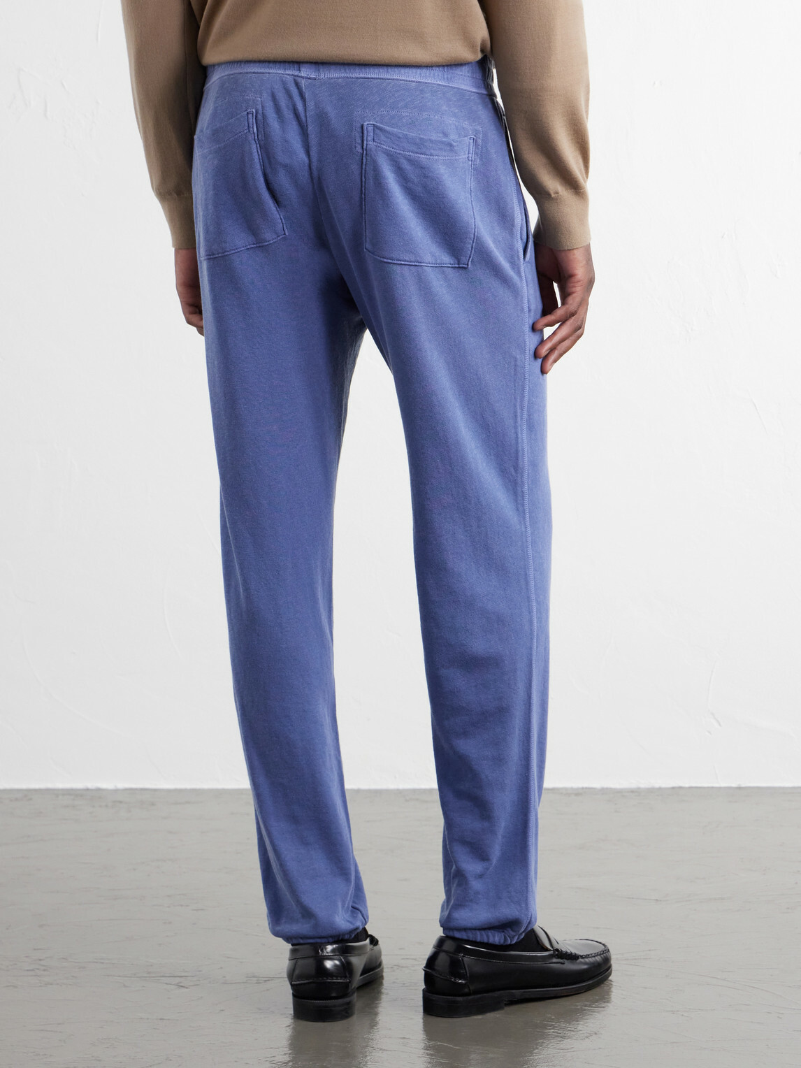James Perse - Loopback Supima Cotton-Jersey Sweatpants - Blue