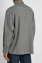 Acne Studios Plaid Cotton Shirt Black And White