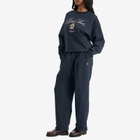 DUNST Women's Unisex Classic Logo Sweatshirt in French Navy