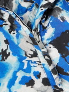ERL - Skull Printed Padded Cotton-Twill Hooded Jacket - Blue