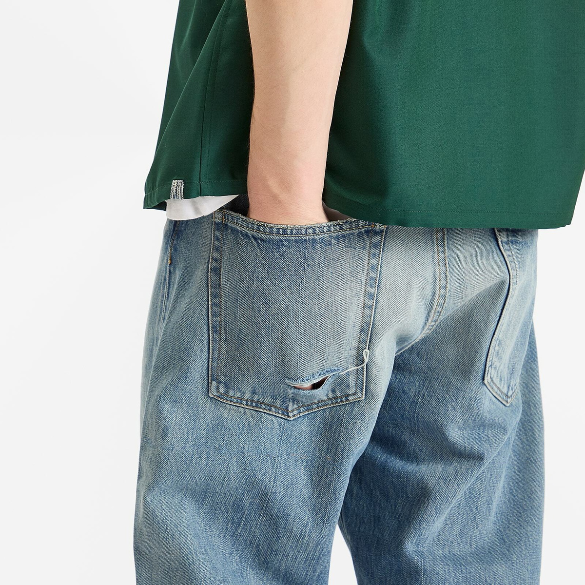 パンツ SOCIAL SCULPTURE 01 WIDE DAMAGED-43 SOCIAL SCULPTURE 01 WIDE DAMAGED-43 