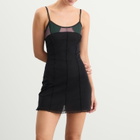Fruity Booty Women's Mesh Mini Dress in Black