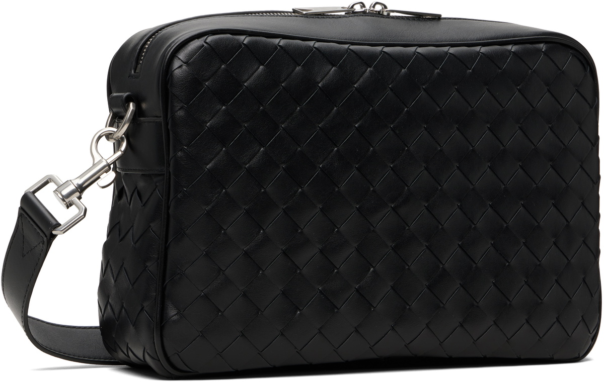Bottega Veneta Black Intrecciato Camera Bag