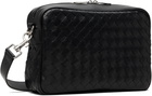 Bottega Veneta Black Intrecciato Camera Bag