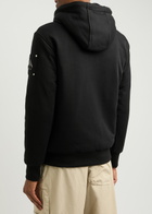 Moose Knuckles Bunny Hooded Cotton-blend Sweatshirt Black
