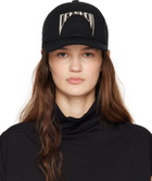 Rick Owens DRKSHDW Black Overdyed Denim Baseball Cap