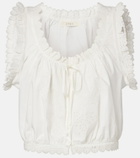 Dôen Traveler embroidered cotton top