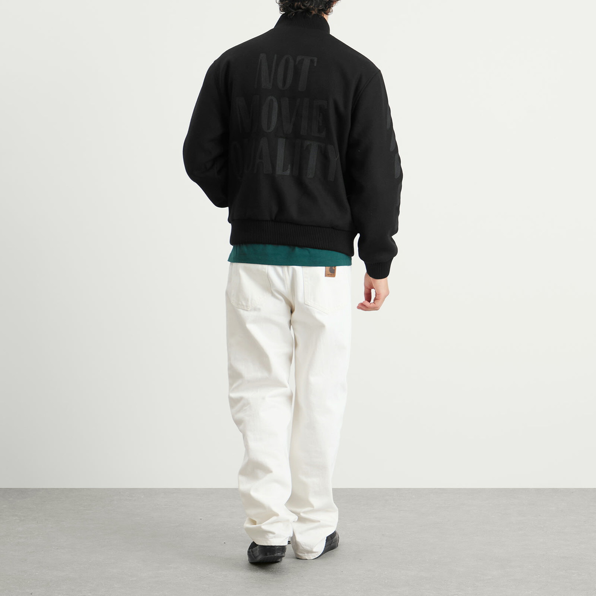 By Parra Men's Not Movie Quality Varsity Jacket in Black