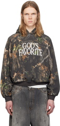 Praying Brown 'God's Favorite' Camo Hoodie