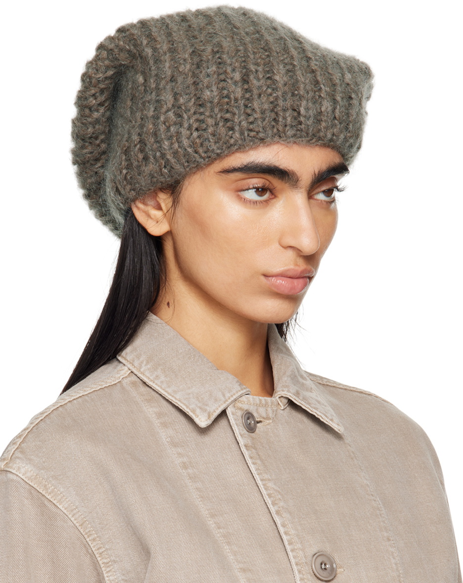 CASEY CASEY Khaki Mohair Beanie