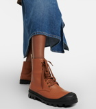 Loewe - Leather combat boots