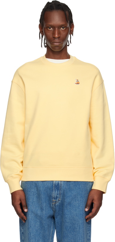 Photo: Maison Kitsuné Yellow Dreaming Fox Comfort Sweatshirt