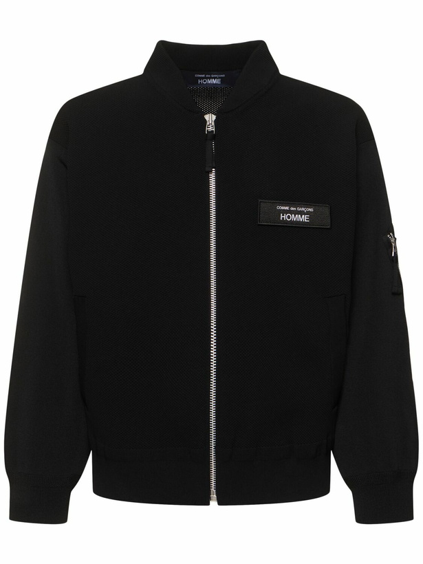 Photo: COMME DES GARÇONS HOMME Nylon Cdg Homme Logo Bomber Jacket