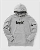 Levis Relaxed Graphic Hoodie Grey - Mens - Hoodies