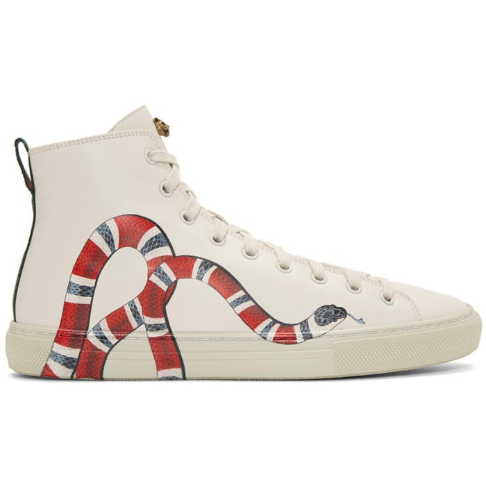 Photo: Gucci Off-White Snake Major High-Top Sneakers
