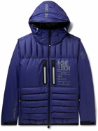 Moncler Grenoble - Monthey Logo-Print Quilted Ripstop Hooded Down Ski Jacket - Blue