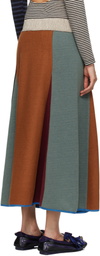 SC103 Multicolor Axis Midi Skirt