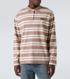Miu Miu Striped cotton jersey polo shirt
