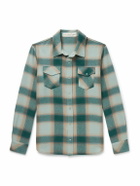God's True Cashmere - Checked Cashmere Shirt - Green