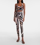 Pucci Printed sports bra