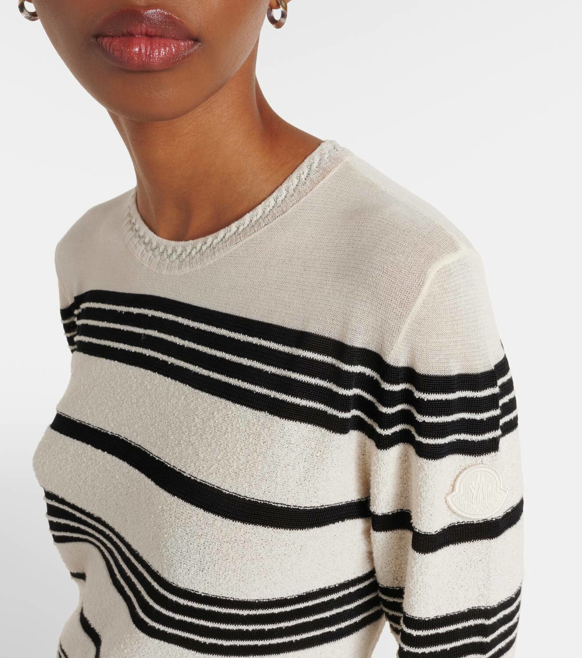 Moncler Cotton-blend midi dress