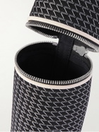 Valextra - Leather-Trimmed Canvas-Jacquard Tennis Ball Case