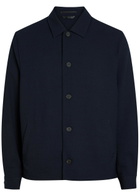 Sunspel Textured Stretch-wool Jacket Navy