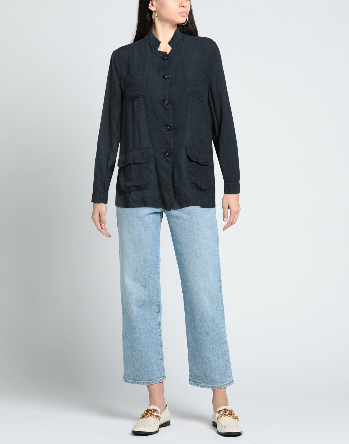 Massimo Alba Womens Shirt Midnight in Blue