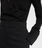 Max Mara Nigella draped wool bodysuit